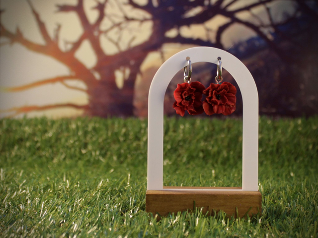 Grandes Coquelicots - Argenté