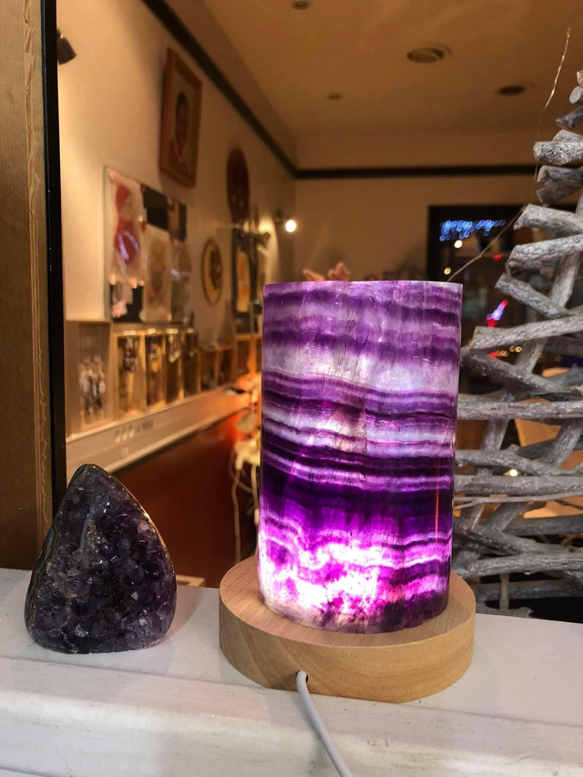 Lampe fluorite 
