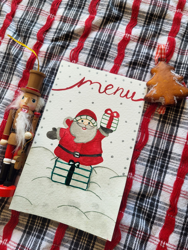 Carte menu Noël