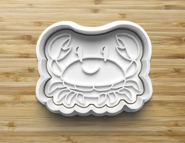 Crab Fondant/cookie stamp with cutter