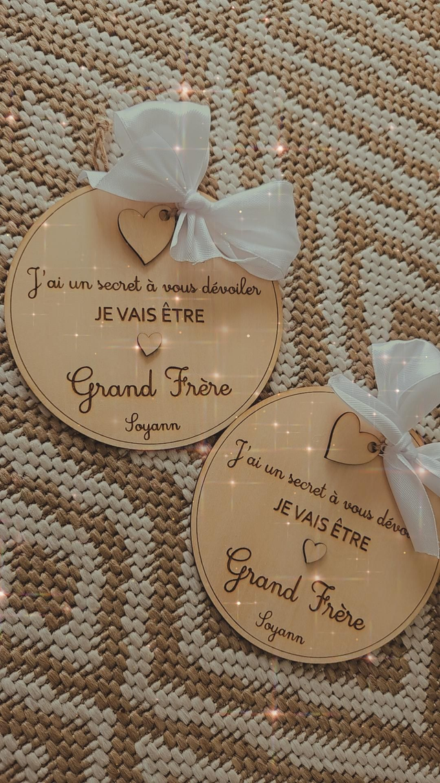 Carte annonce grossesse &quot;Grand frère/Grande sœur&quot;