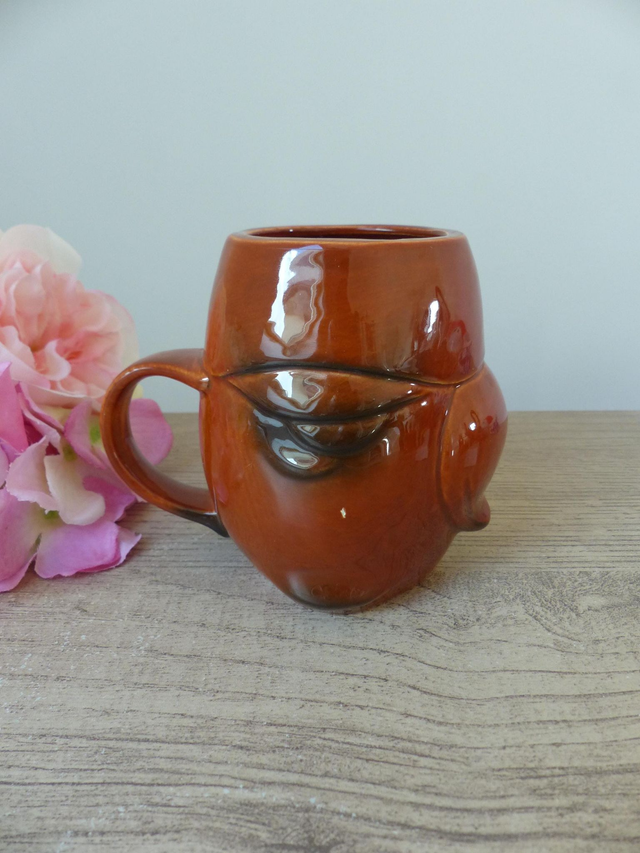 Ancien Mug Hibou en Céramique Goebel – Allemagne de l’Ouest | Tasse Vintage Années 60 – Pièce Rare de Collection