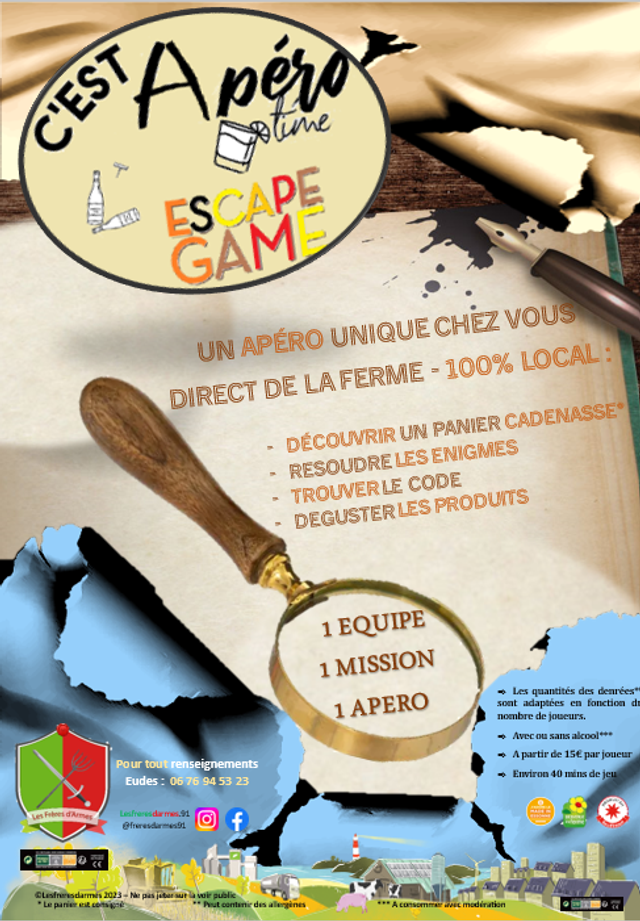 Formule apéro - Jeu Escape game 