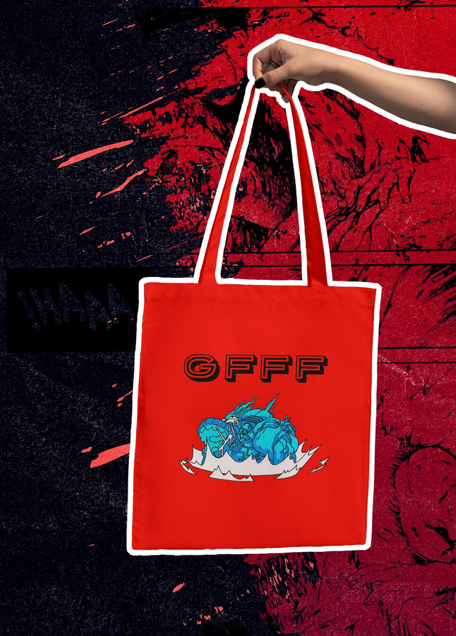 Totebag #7 Edition - Monstro Akira Vermella