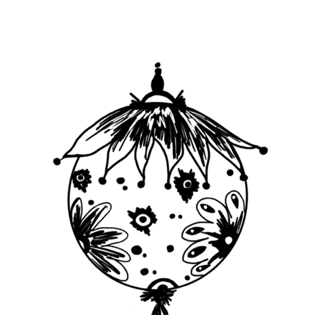 Stempel Christbaumkugel mit Grössenvarianten