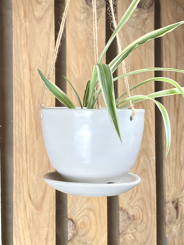 Pot suspendu_Taille M_blanc