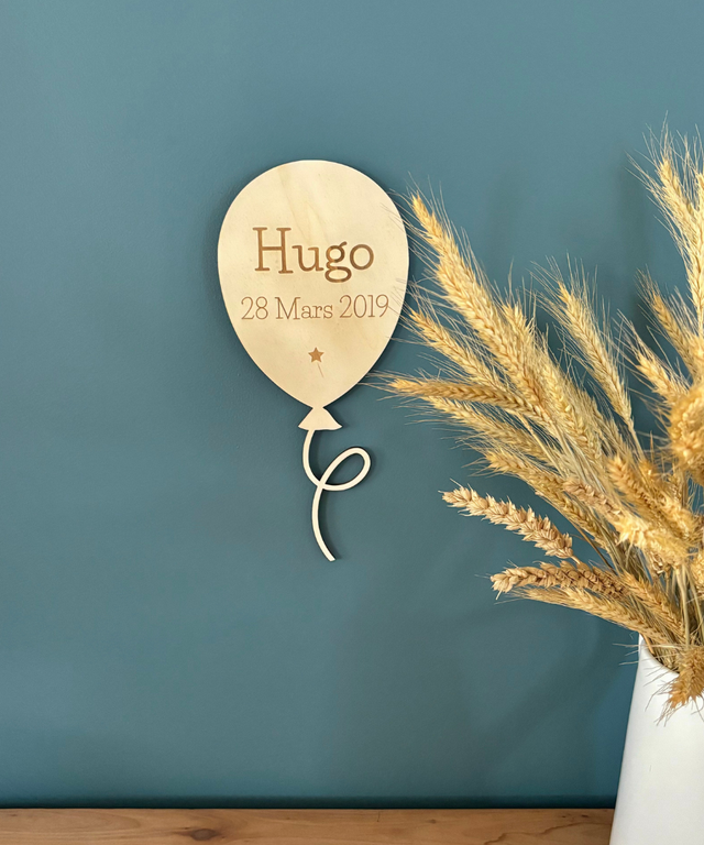 Ballon en bois - Personnalisable