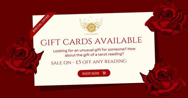 Tarot reading gift cards