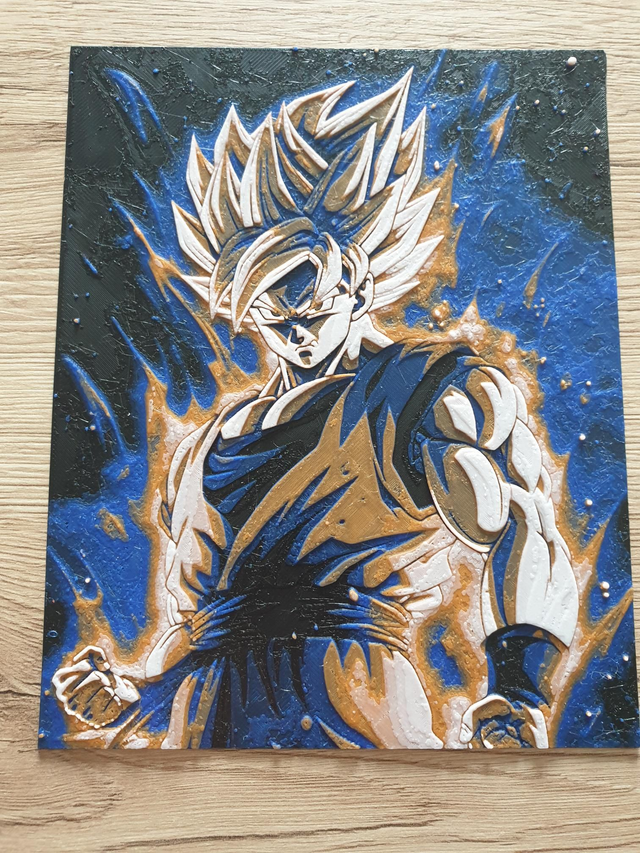 Plaque Deco Dragon Ball Z vegeta