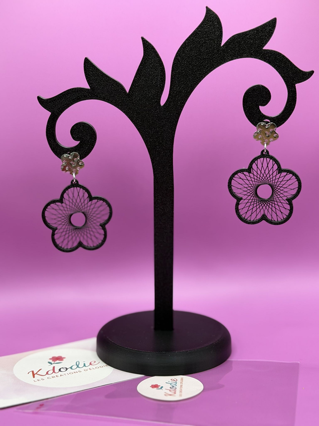 Boucles d'oreilles Fleur - Attaches Fantaisies