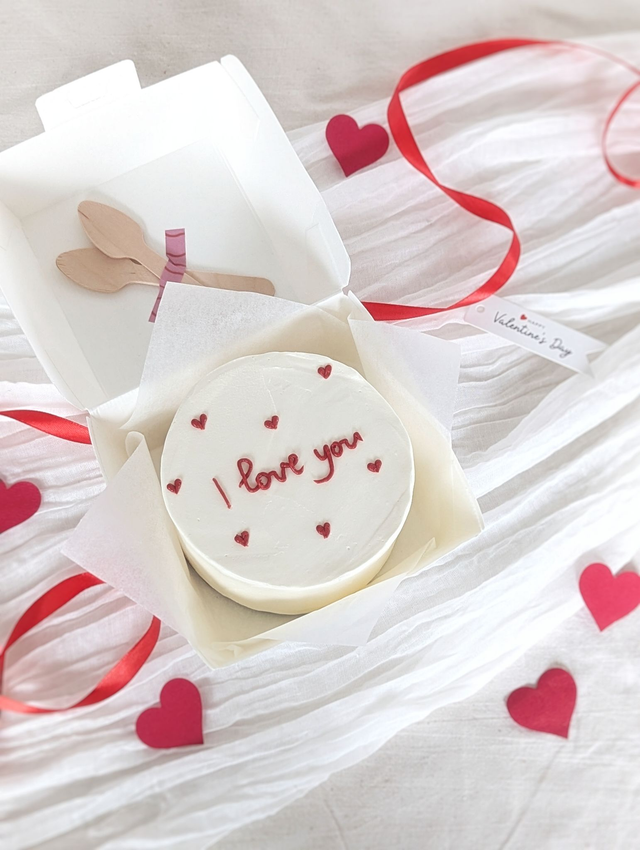 Bento cake "Petits cœurs" - Chocolat Pistache