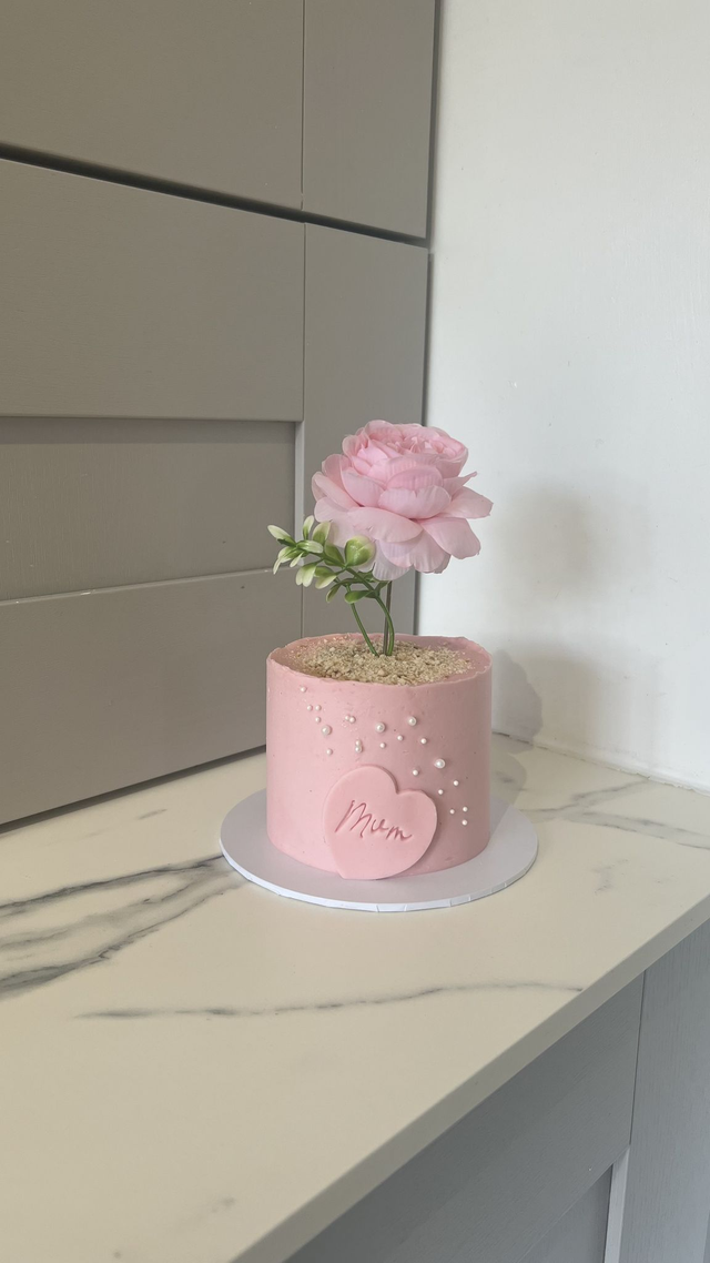 Mother's day: Flower pot cake