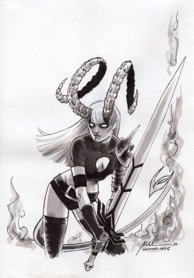 Inktober 2017 Day 6 - ORIGINAL, A5 (5.8x8.3)