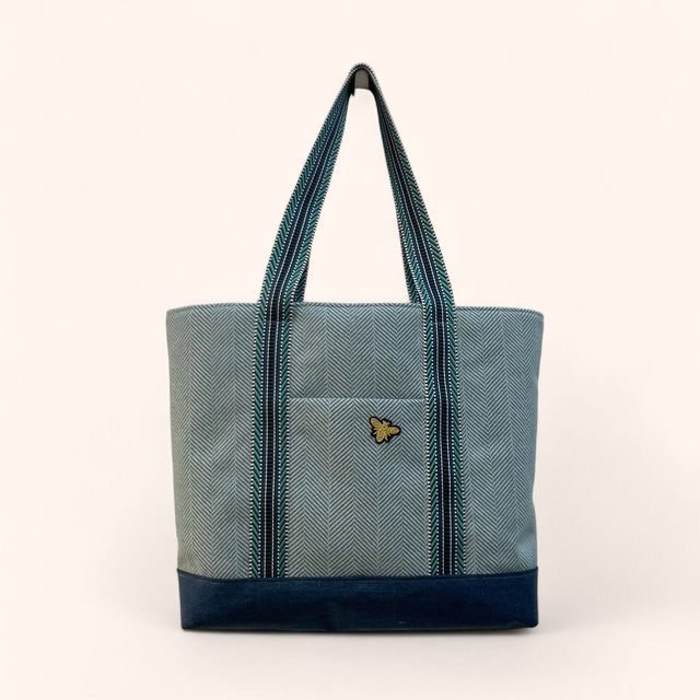 Cabas Essentiel - Chevron Bleu