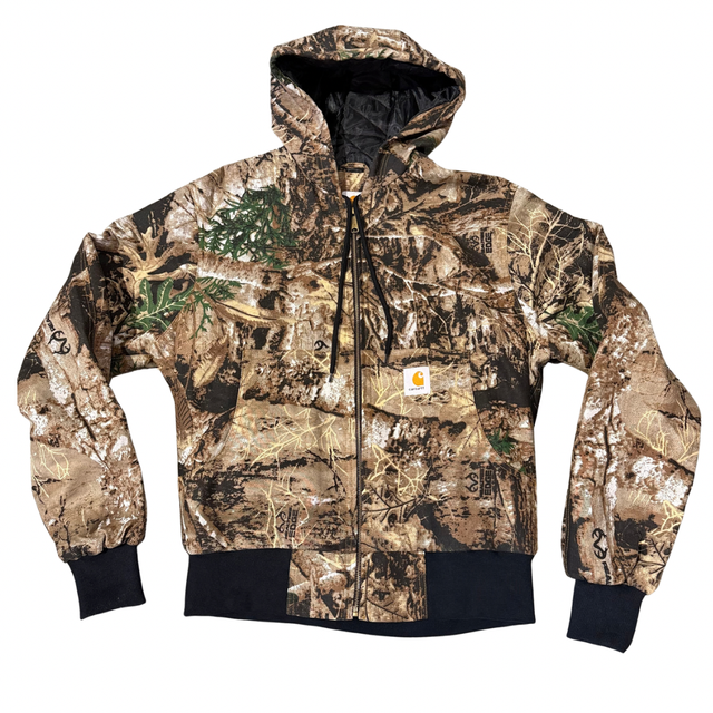 carharrt reworked hooded hunter print jacket (L)