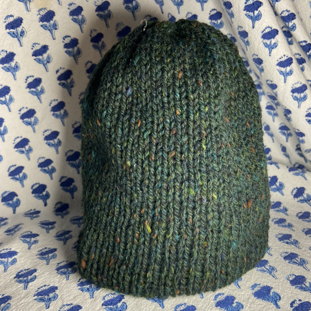 Forest green Donegal Wool cap