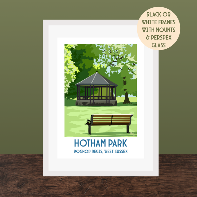 Hotham Park, Bognor Regis, Travel Poster Print ā Vintage Style Wall Art