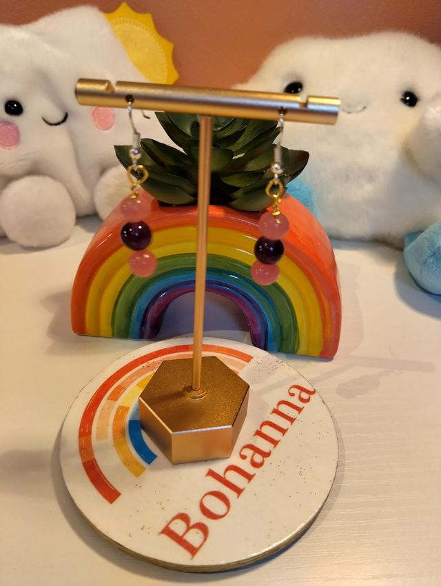 Midnight rose Bracelet &amp; Earring Set