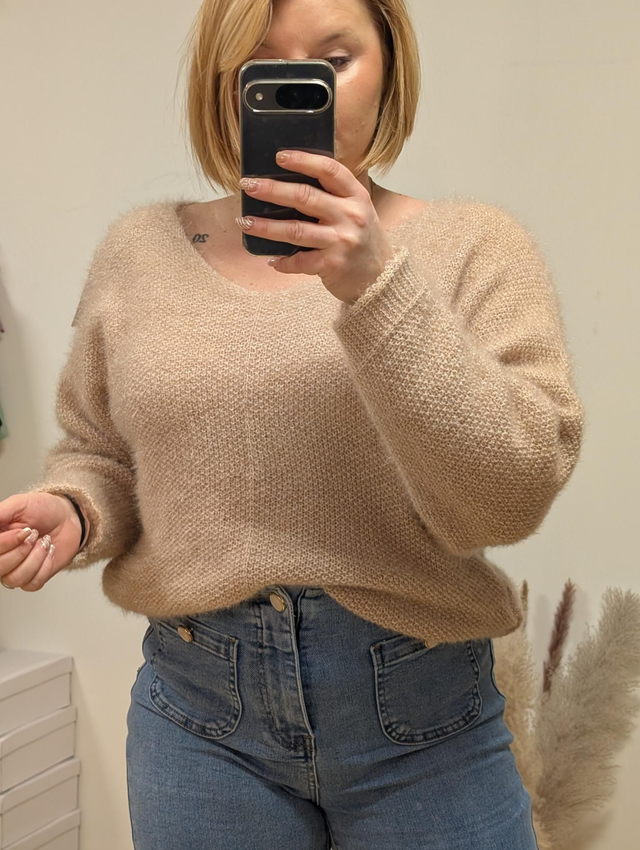 Ref P015 Pull Teresa beige 