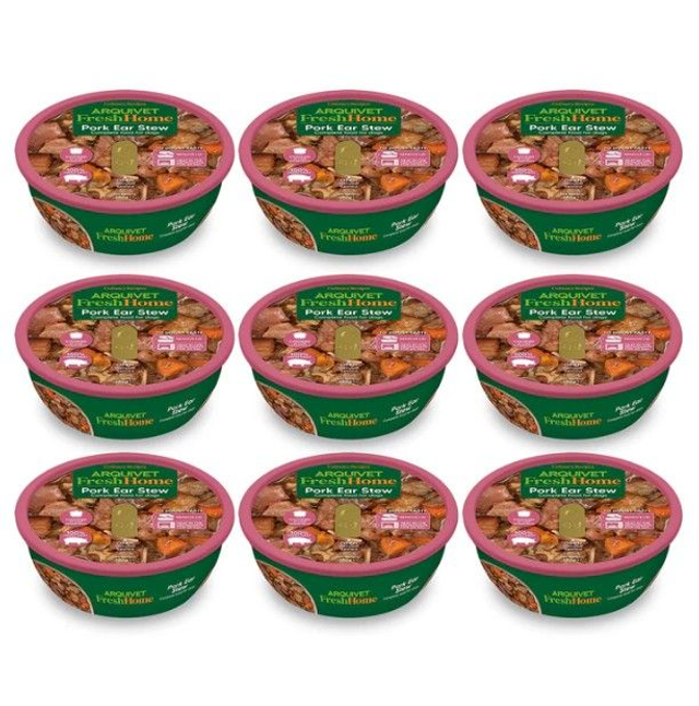 Ragoût d'oreilles de porc / FreshHome - 9 bols x 280 Grs = 2.520 Kg - Arquivet / ARQ1403