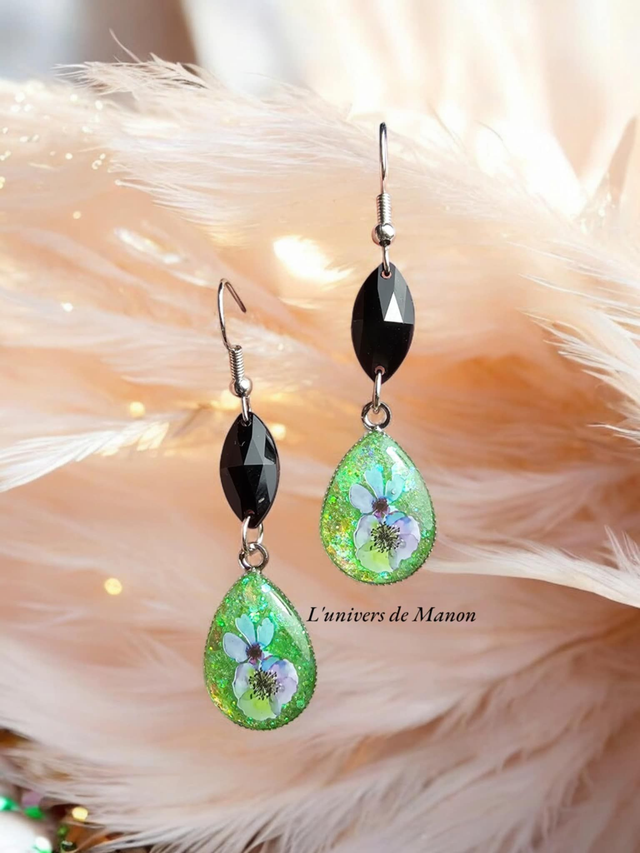 Boucle d&#039;oreille goutte Sarah 