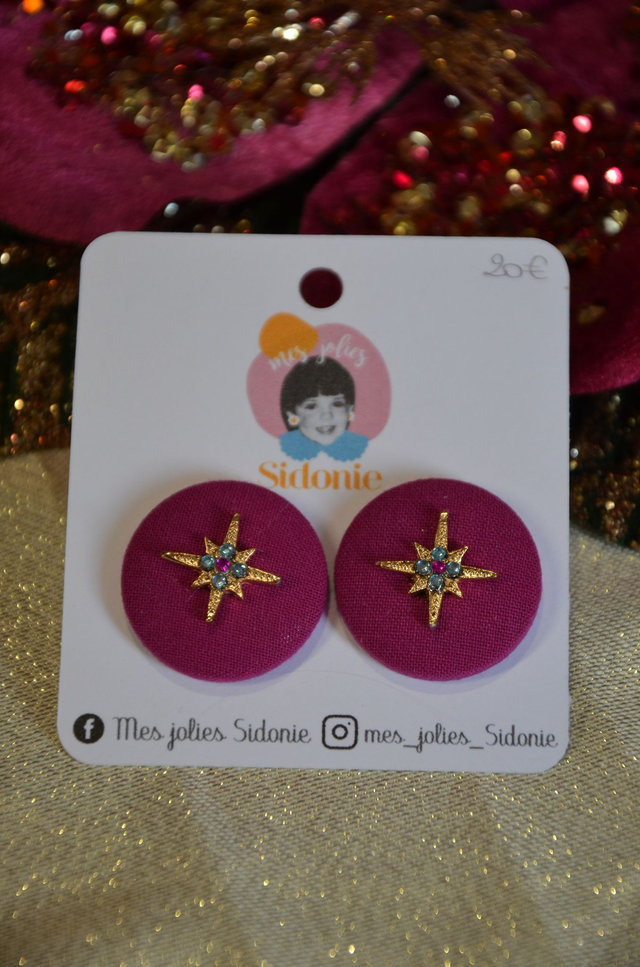 Sidonie rose magenta étoile