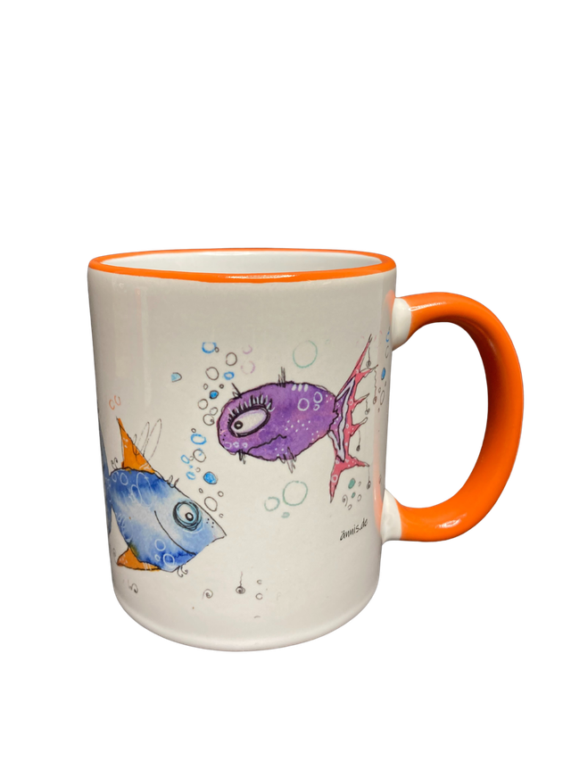 Keramiktasse "Sternzeichen Fische"