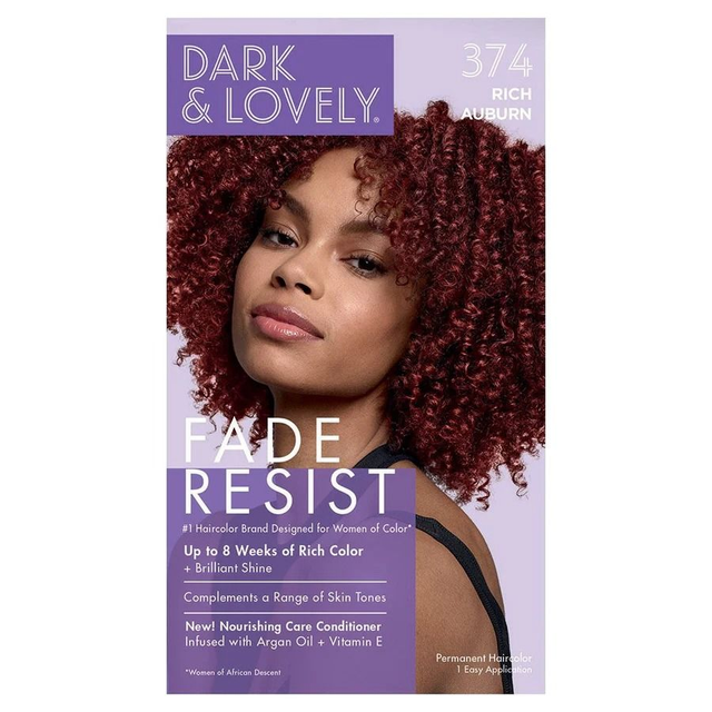  Dark & Lovely Fade Resist Permanent Hair Color - (374 Rich Auburn)