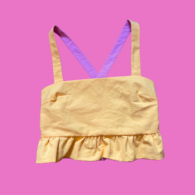 Crop top froufrou - taille 3
