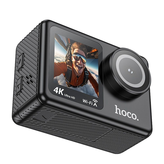 HOCO Dual-Display Sportkamera 1,3" + 2" 4K/30fps DV101 schwarz