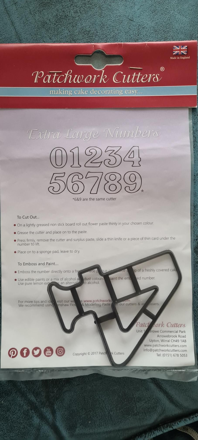 Patchwork Cutters Marion Frost extra large numbers 4