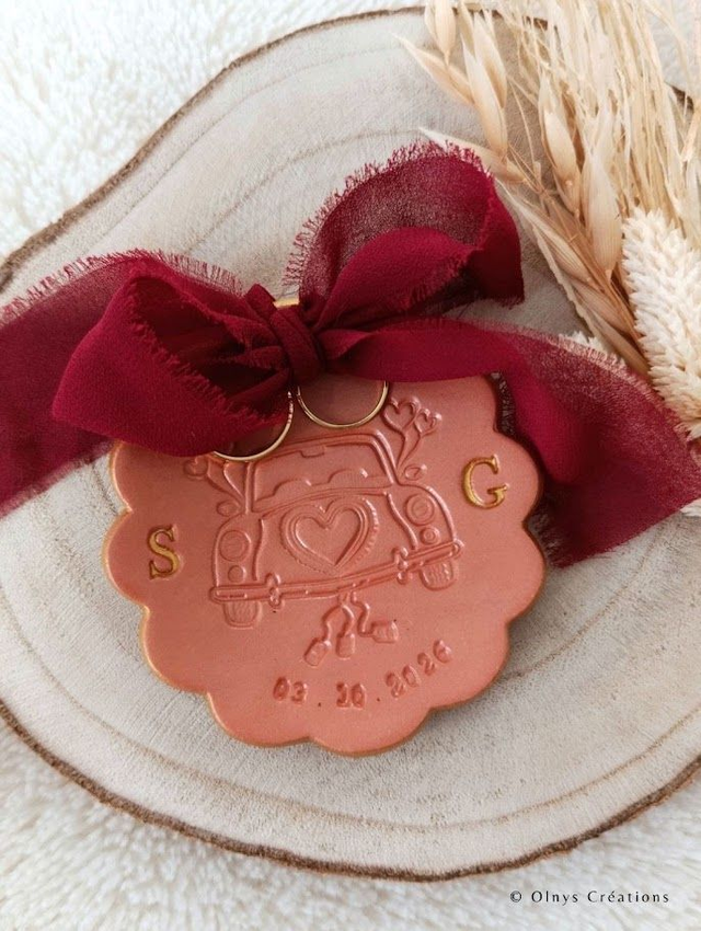 Coupelle porte-alliances personnalisable en argile terracotta