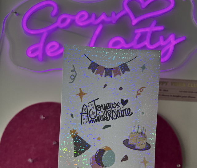 Planche de stickers anniversaire