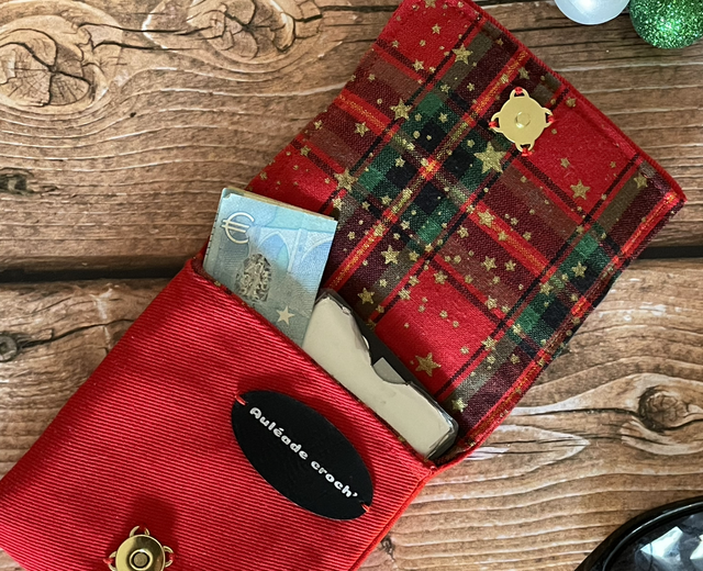Coffret « Étoiles de Noël » Sac à main et mini pochette