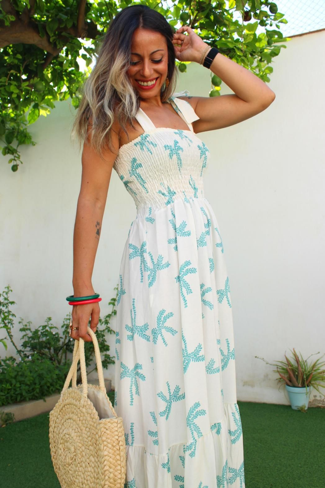 Vestido Palm Turquesa
