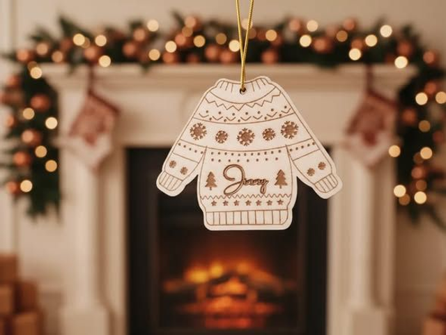 Décoration de Noël en Bois Personnalisée