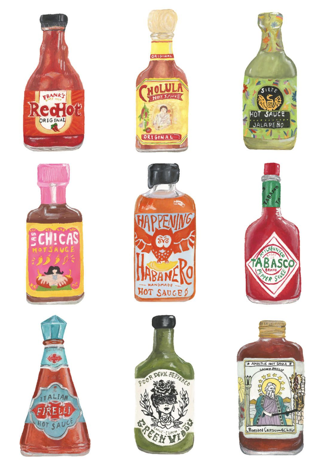 A4 Hot Sauce print