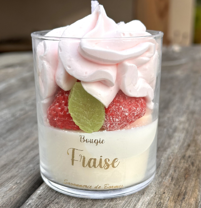 Bougie pâtissière 170 g Fraise