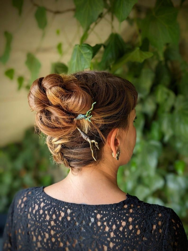 Pic a cheveux corail 