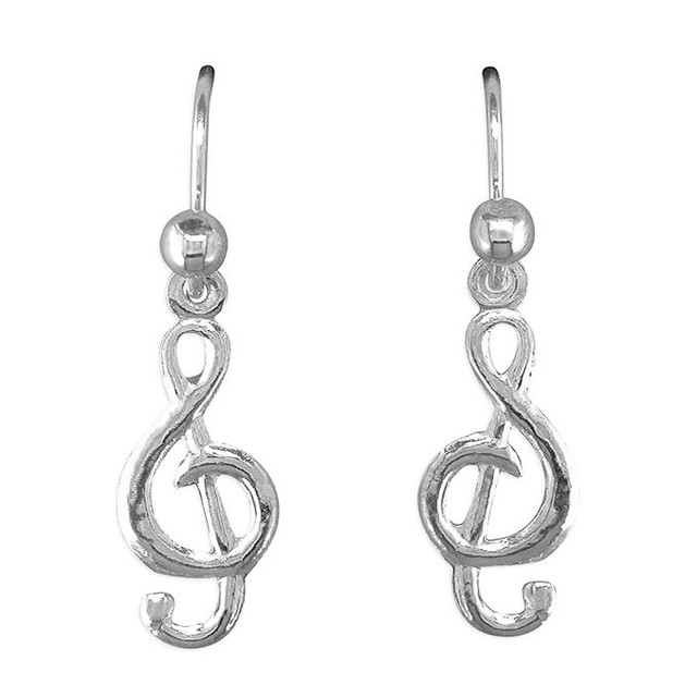 Treble cleff earrings - C2951