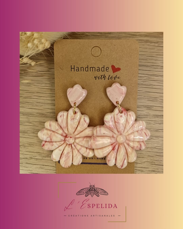 Big Flowers nuances de rose