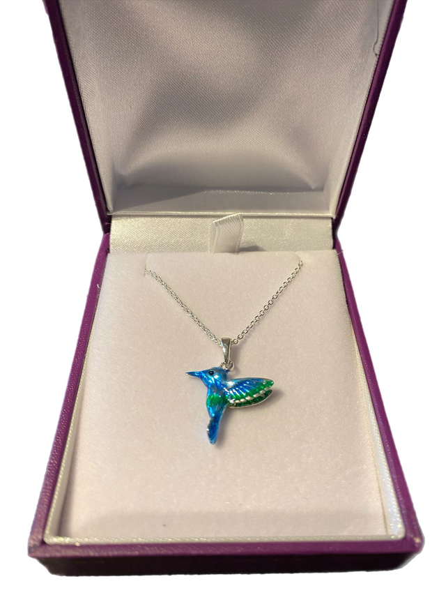 Sterling Silver Hummingbird Necklace