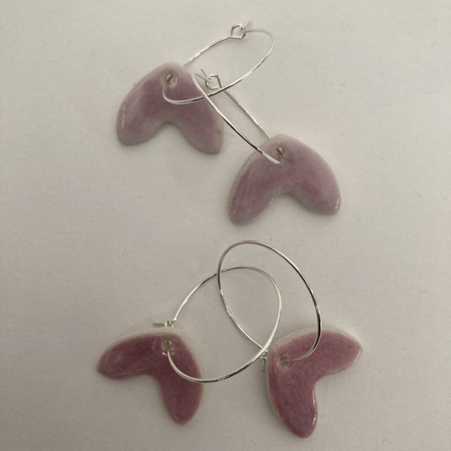 Boucles d’oreilles « octobre rose »
