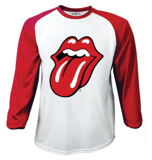 Rolling Stones Raglan/Baseball Tee: Classic Tongue - Medium