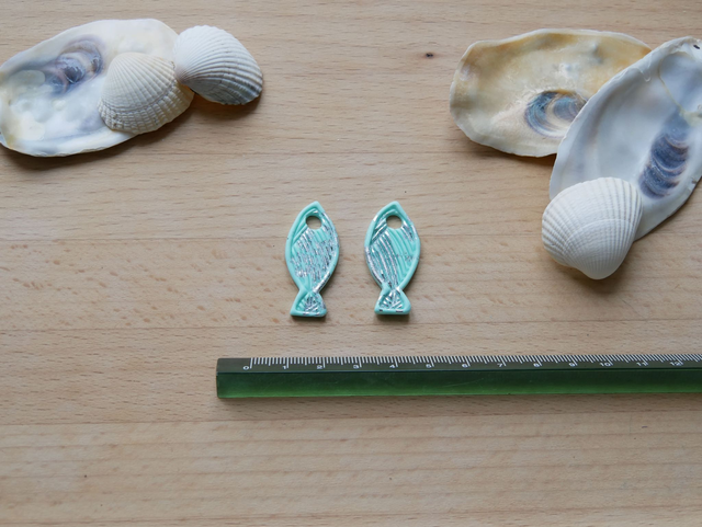 Poisson turquoise/argenté