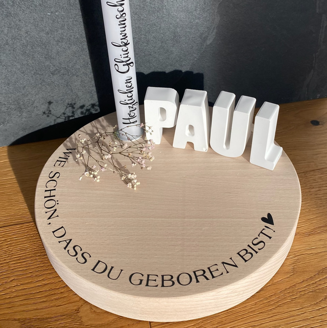 Geburtstagsteller inkl. Kerze 