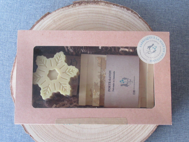 Coffret porte-savon + savon de noël