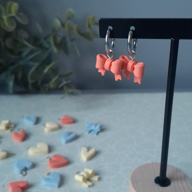 Flots roses argenté - Interchangeables