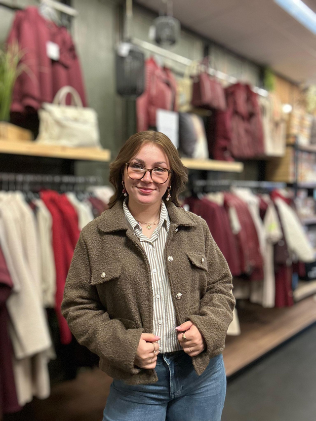 Jasje Iris bouclé choco