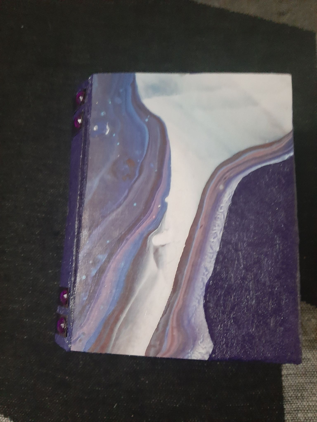 Boîte violet  décorative de rangement  en forme de livre boîte à bijoux 		